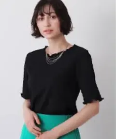 即発送【新品】SHOO-LA-RUE トップス シャーリング 半袖 カットソー