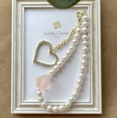 ❤︎バッグチャーム❤︎キーホルダー≡ラインストーンハート≡韓国風夢色ピンク