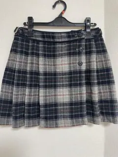 美品　23区ゴルフ　チェック柄プリーツスカート