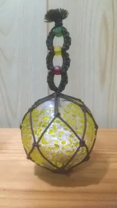 工房花時 浮き玉 卓上用 大球8,0 透明ヒビ入 カレット付き 450 工房花時 浮き玉 卓上用 大球8,0 透明ヒビ入 カレット付き