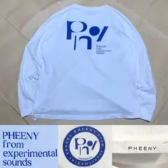 PHEENY ロンT 長袖tシャツ 白青 バックプリントのサムネイル