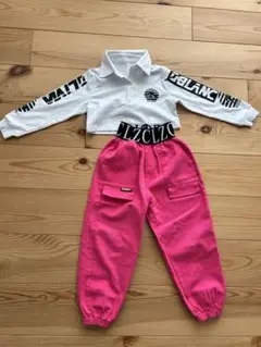 【最終お値下げ】未使用　ダンス練習着　セットアップ　110
