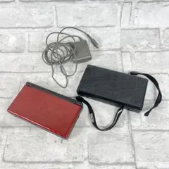 任天堂 ニンテンドー DS Lite 赤 黒 2個セット 充電器付 タッチペン付
