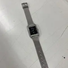 Lapis ブラック メッシュバンド 腕時計 ジャンク