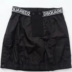 DSQUARED2 ディースクエアード 新品 ナイロンミニスカート ブラック Mのサムネイル