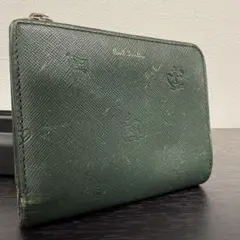 ★人気ブランド★Paul Smith グリーン 三つ折り財布コンパクトウォレットのサムネイル