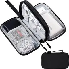 ⭐️ 収納ポーチ ガジェットポーチ 3層タイプ トラベル，充電器 充電ケーブル