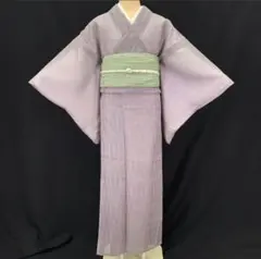 A74愛華 着物 訪問着　単衣　晕し　紗　正絹 手縫い仕立て　納涼 A74愛華 洗える夏着物 単衣 小紋 虹晕し 絽 正絹 手縫い仕立て美品