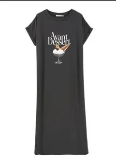 最終お値下げレア　未使用ジェラートピケ 冷触感レーヨン半袖ロングワンピース