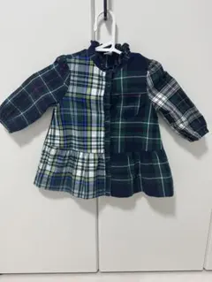 babyGAPチェック柄フリルワンピース