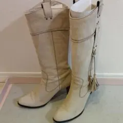 オゥバニスター 本革22.5ロングブーツ