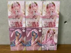 新品未開封　6点セット　初音ミク　ぬーどるストッパー　フィギュア　桜ミク