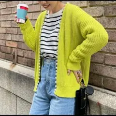 DouDou ドゥドゥ パールニットカーディガン　羽織りのサムネイル