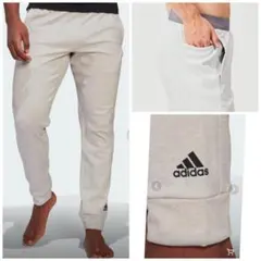 アディダス 7/8丈パンツ スウェット　ジャージ　S　　グレー HD0967