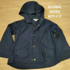 GLOBAL WORK フード付きジャケット M ネイビー