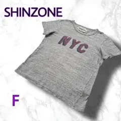SHINZONE シンゾーン◆Tシャツ◆ロゴ NYC◆グレー◆日本製のサムネイル