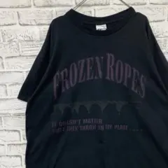 USA製90sヴィンテージTシャツ！シングルステッチブラック古着XL 0608