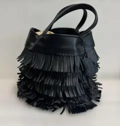 新品HERZ フリンジトート(FR-2201) ブラックのサムネイル