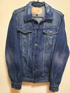 美品★B-S★海外大人気商品レアデニムジャケットLサイズヴィンテージ風