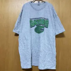 GILDAN2XLビッグサイズ　アニマル・カレッジプリント古着男子・古着女子