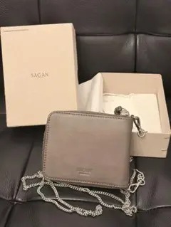 NADAYA 二つ折り財布 シルバー ラウンドファスナー - メルカリ
