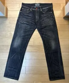 EDWIN 503【BT503】ビンテージ加工 ストレートデニム［32］日本製
