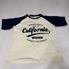 California プリント ラグランTシャツ 13Y