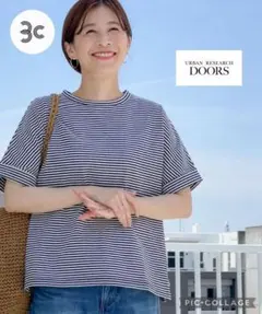 アーバンリサーチ　USAコットン ロールスリーブ Tシャツのサムネイル