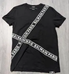 BALMAIN PARIS ロゴテープ Tシャツ ブラックのサムネイル