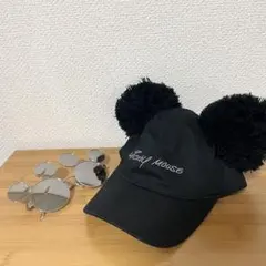 ディズニー　ミッキーキャップ、サングラス