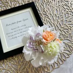 ハンドメイド❁⃘*.゜ホワイトダリア 2wayブローチ