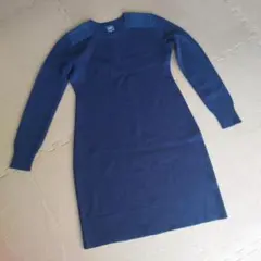 GAP ウールワンピース　ニット　レディース XSサイズ　ネイビー紺色　シンプル