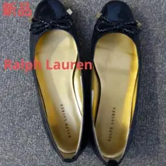 新品　Ralph Lauren ブラック フラットシューズのサムネイル