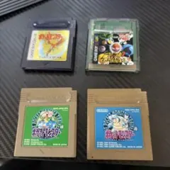 ポケットモンスター ゲームボーイソフト 4点セット00,00Ａ　初期版