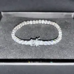 ✨️最高級品✨3mm17.78cmテニスブレスレット