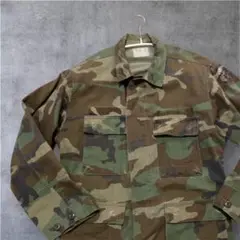 コットン100 BDUジャケット ウッドランドカモ