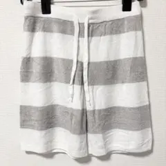 ジェラートピケ オム ボーダー ハーフパンツ ショートパンツ 接触冷感 M