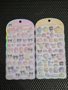 [正規品]コットンパフィーシールサンリオ 2シートセット