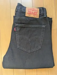Levi's 550 後染めブラックデニム アメリカ流通モデルW30 L32
