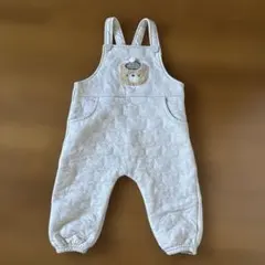 クマ刺繍 オーバーオール　90