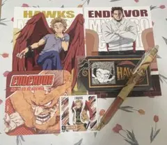 限定品　ヒロアカ フリクションボールノック　ボールペン エンデヴァー ホークス