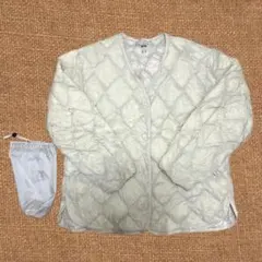 ULTRA LIGHT DOWN レディース L ユニクロ 襟なし UNIQLO