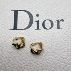 Christian Dior クリスチャンディオール イヤリング ゴールド 黒のサムネイル