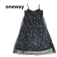 onewayワンウェイ花柄刺繍チュールキャミソールワンピース　フェミニンガーリーのサムネイル