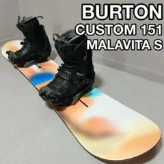 送込！BURTON custom 165 バートンスノーボードセット！UNION - メルカリ