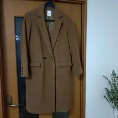 最終値下げ✦ブラウン ロングコート ウール混合