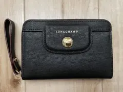 LONGCHAMP ブラックレザー コインケースのサムネイル