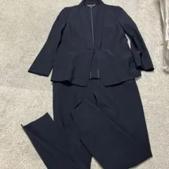 ★お値下げ★INDIVI パンツスーツ ストレッチ ネイビー セットアップ