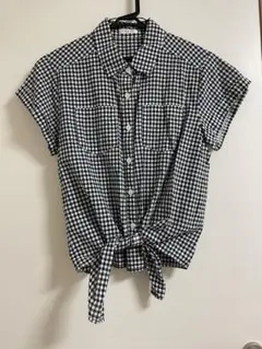 ギンガムチェックシャツ　ブラウス