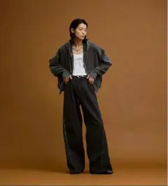 soerte 3wayサイドジップバギーデニム size3